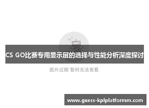 CS GO比赛专用显示屏的选择与性能分析深度探讨